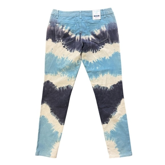 Revolt NWT Revolution Skinny Jeans Navy tie-dye Juniors/women size 9 - Picture 2 of 6